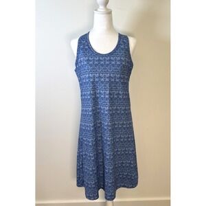 Columbia Athletic Dress Medium Blue Omni-Wick Sporty Aztec Printed‎ Tank Outdoor